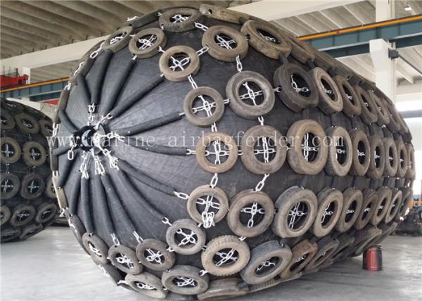 Borracha natural do para-choque marinho pneumático de D3.3m*L6.5m 80 KPa para plataformas do oceano