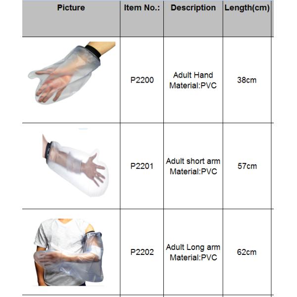 Крышка бросания руки взрослых детей 100 водоустойчивая для плавая повязки ноги ливня