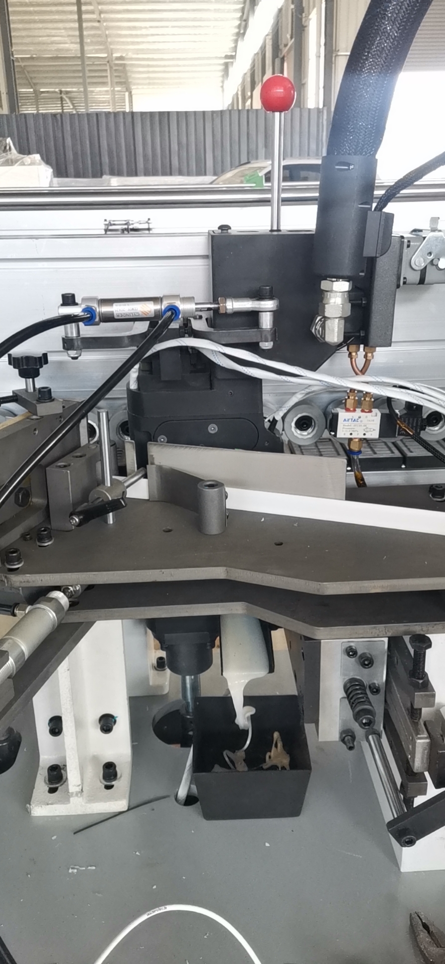 PUR Wood Edge Banding Machine with double glue tanks and double buffing