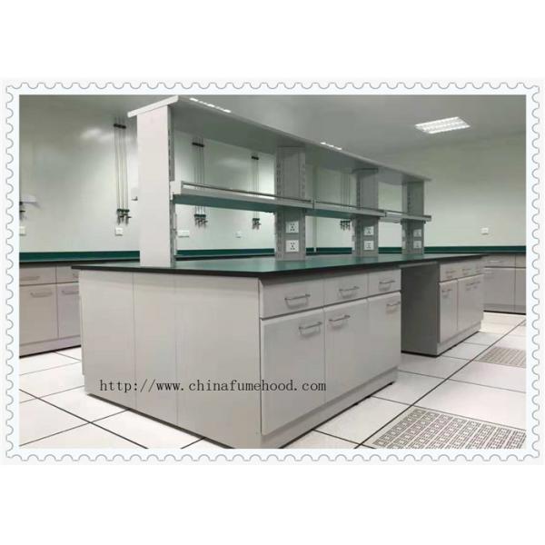 Customized Chemistry Lab Furniture / Laboratory Working Table With Water Cabinet