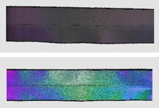 5# Closed-End Reflective Zipper Black 3.1cm x 20cm