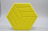 Contrôle du son moderne Panneau acoustique hexagonal pour les salons résidentiels