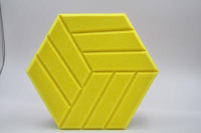 Modern Sound Control Hexagon Acoustic Panel For Residential Living Rooms