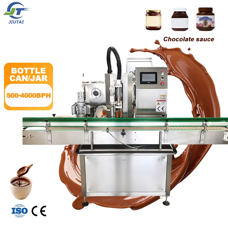 Multi- Head Sauce Liquid Chocolate Paste Packing Constant Temperature Filling Machine for Sauce Food Processing Line