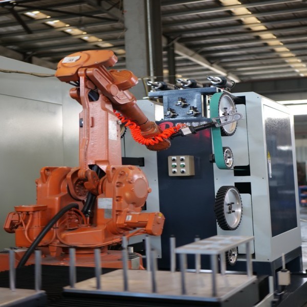 Robotic Auto Polishing Machine For Automotive Parts Brake Levers Bearings Metal Floors Core Components