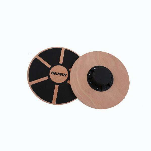 39.5*7cm Yoga Exercise Equipment 250kg Load Wooden Balance Board