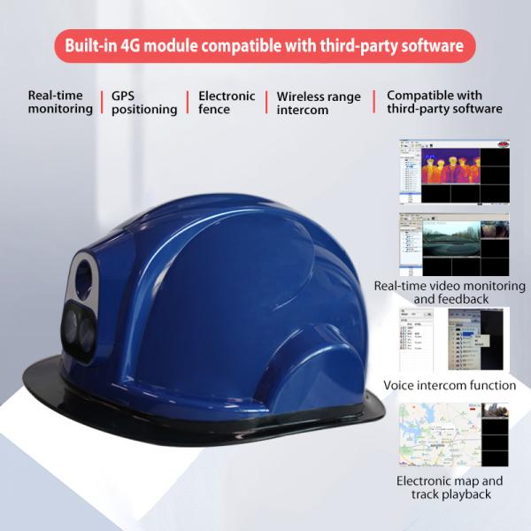 Сторона узнает проверку идентичности камеры шлема термического изображения AI