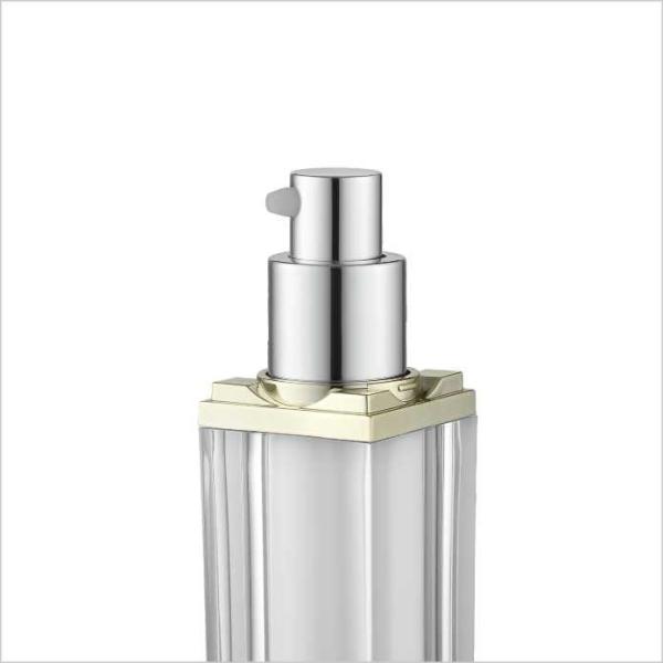 15ml Square PMMA Cosmetic Airless Bottle Double Wall Empty Airless Pump Bottle