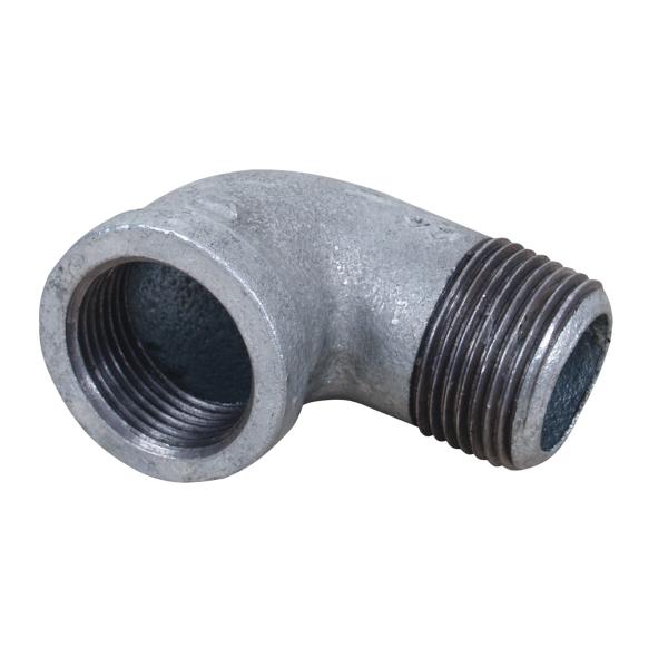 Локти кованой стали серебряные с продетыми нитку локтем 90 градусов и диаметром 3/4 или 1