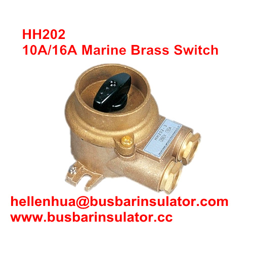10A/16A marine copper brass HH302 1133/3 connectors Water Resistant switch IP56