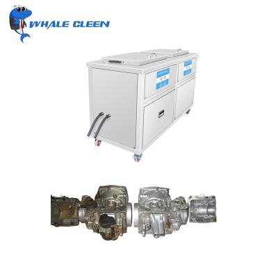 Líquido de limpeza ultrassônico industrial 135L do tanque dobro para a limpeza das peças de metal