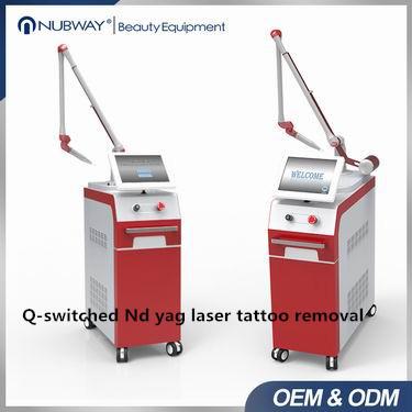 Nubway promotion 80% beauty salon used1064nm 532nm Nd Yag Laser Q Switch tattoo removal Speckle removal  beauty Machine
