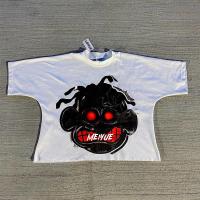 Custom Digital Print Tee Cropped Raw Hem Plus Size Mens Drop Shoulder Thick T Shirts Oversized Tshirt Heavy Cotton T Shirts