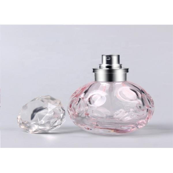 Customized Spherical Clear Glass Spray Perfume Bottle 50ml 100ml Capacity