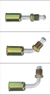 #6 #8 #10 #12 Flexible iron outer screw jonint with iron jacket ( Male Flare) / auto air conditioning hose fitting