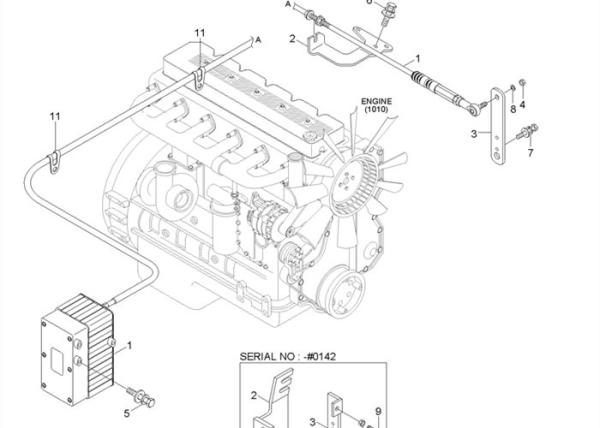 Motor R300LC-9S R210LC-7 do regulador de pressão de 21EN-32340 21EN-32360