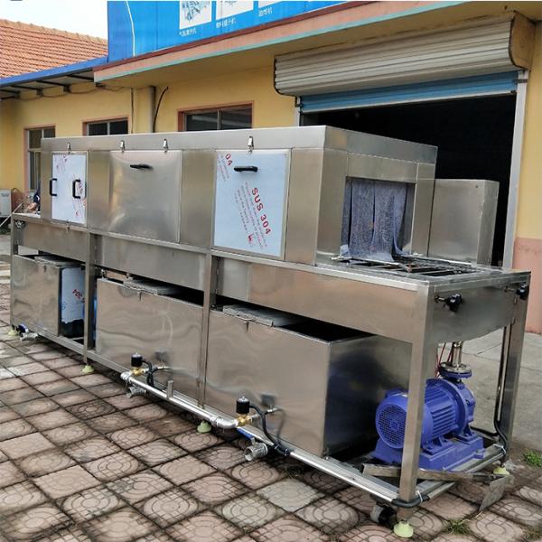 Vegetable Storage Plastic Crate Cleaning Machine , Turnover Industrial Crate Washers