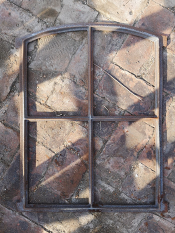 Heat Insulation Black Metal Window Frames For Wall Decoration H63.5xW50.5CM