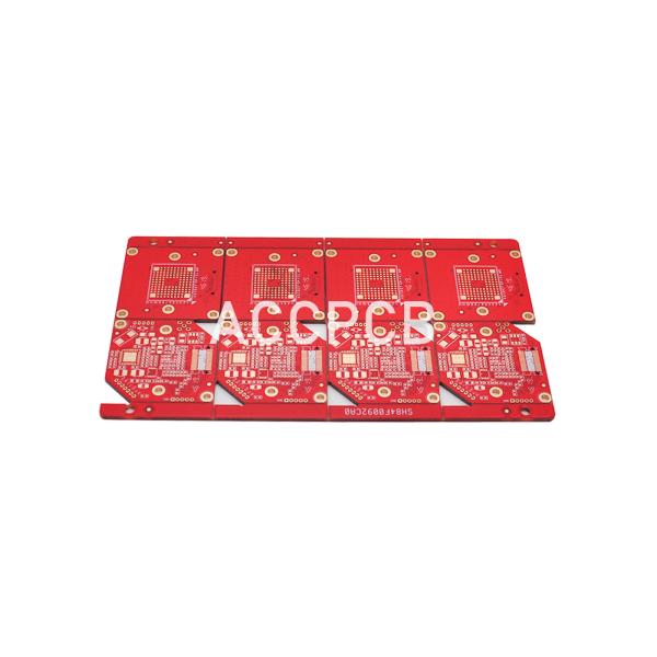 1.58mm thickness PWB Manufacturing  with Red Solder Mask and immersion gold