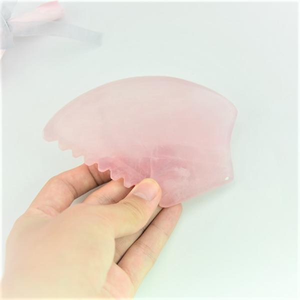 Rose Quartz Hair Jade Comb antienvelhecimento