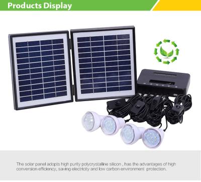 Small household solar light outdoor solar portable portable lamp power 4W 9V