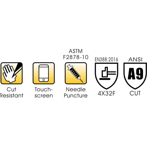 Перчатки синтетической кожаной иглы ладони S-2XL устойчивые отрезали устойчивое для военного