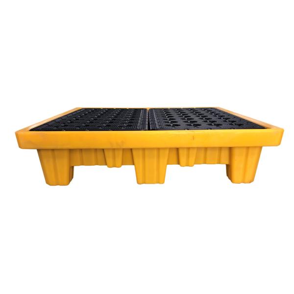 200L Poly Spill Containment Pallet 55 Gallon Drum Spill Containment Yellow