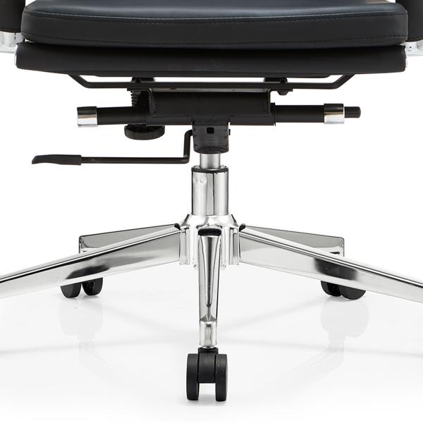 Pu Leather Boss Mid-back Metal Frame Ergonomic Office Furniture Adjustable Swivel Executive Office Chair