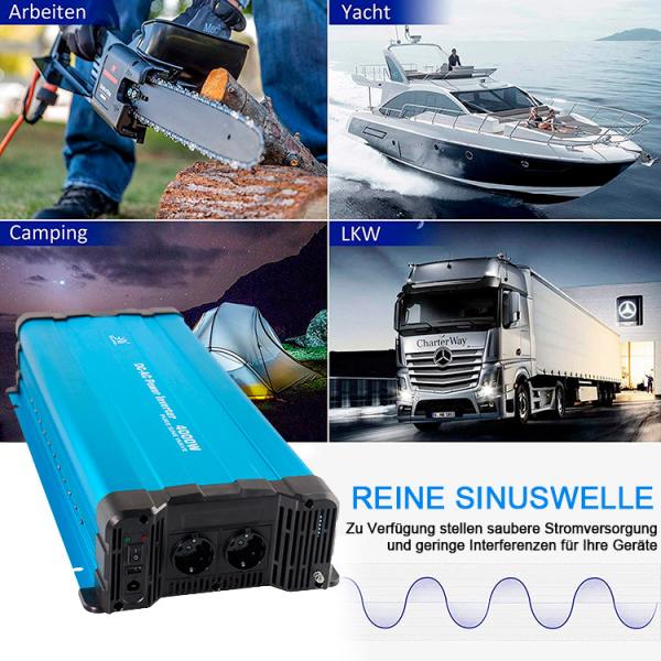 ROHS 4000 Watt Pure Sine Wave Power Inverter With LCD Display