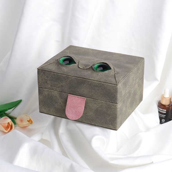 Special Cute Leather Jewellery Organiser Storage Case Gift Boxes CE ISO14001 Approved