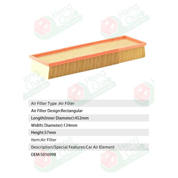 Car Interior Screen OEM 5016998 Automotive Filter Manufacturing Machines