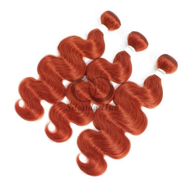 Ginger Orange Body Wave Remy Human Hair Bundles Sew In Weave Bundles Brazilian Bundle Deals