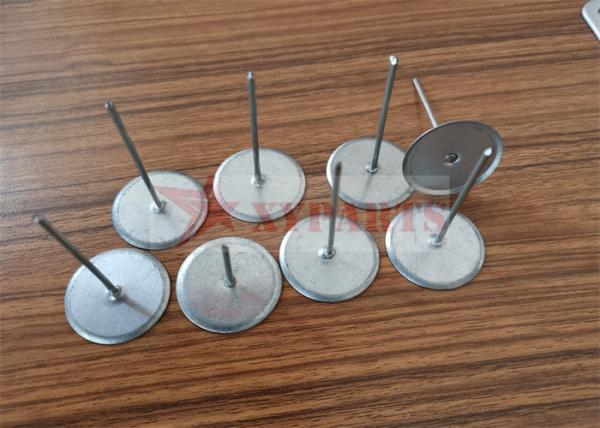 Galvanized Steel 30mm Cup Head Quilting Pins As Fasteners On The Cements Roofing