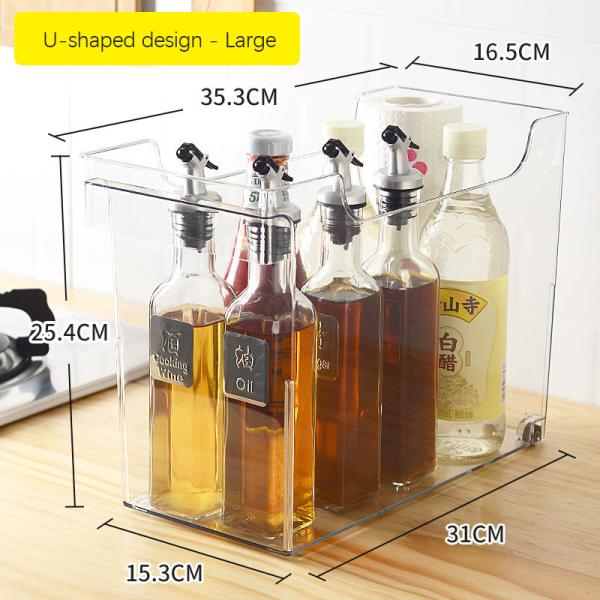 Shatter Resistant Plastic Storage Organizer With Rolling Wheels And Handle