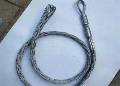 Rotating Eye Strong Cable Pulling Grips , Power Cable Wire Rope Grip Puller Stainless Steel