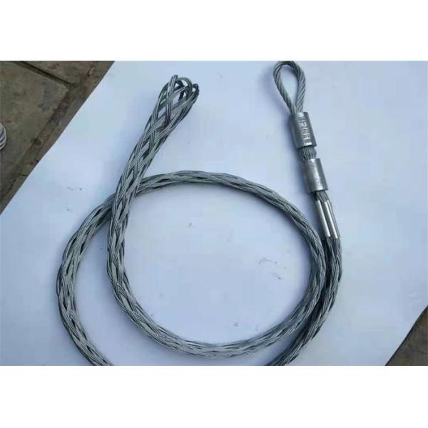 Rotating Eye Strong Cable Pulling Grips , Power Cable Wire Rope Grip Puller Stainless Steel