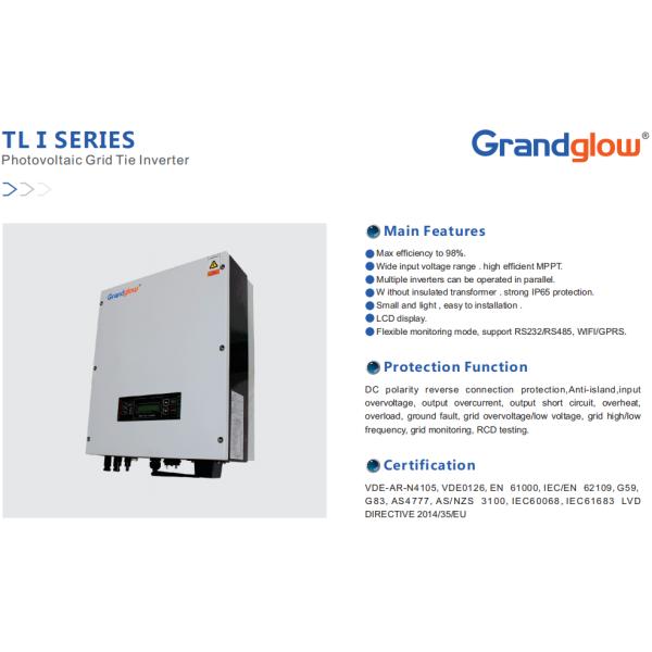 4KW Grid Tied Inverter China Manufacturer 4000W Single Phase on grid Solar Inverter