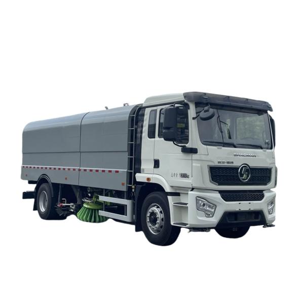 18T Electric Road Sweeper Truck Durable Washing Sweeping Custom's Requirement Pure Electric Energy Type