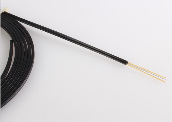 12cores Bow Type FTTH Drop Cable with Steel Wire / Singlemode Fiber
