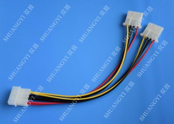 Molex 4 Pin To Molex 4 Pin Cable Harness Assembly Pitch 5.08mm For Computer 200mm