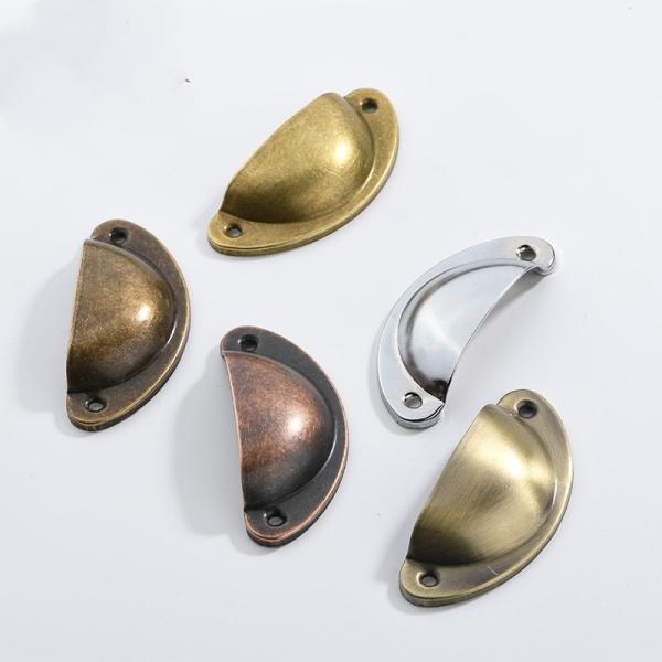 Metal Kitchen Drawer Cabinet Door Handle Shellantique Brass Door Cabinet Knobs RCW-26986