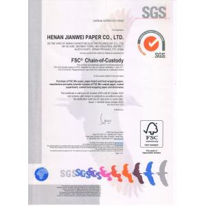 Henan Jianwei Paper Co., Ltd. Сертификации