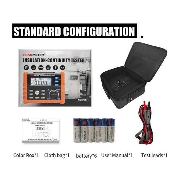 Digital Insulation Resistance Continuity Tester Resistance Meter