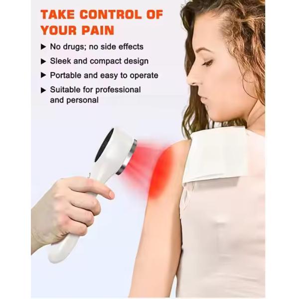 Durable Aluminium Handheld Infrared Red Light Therapy Device for Pain Relief Low-Level Laser Healthcare Apparatus