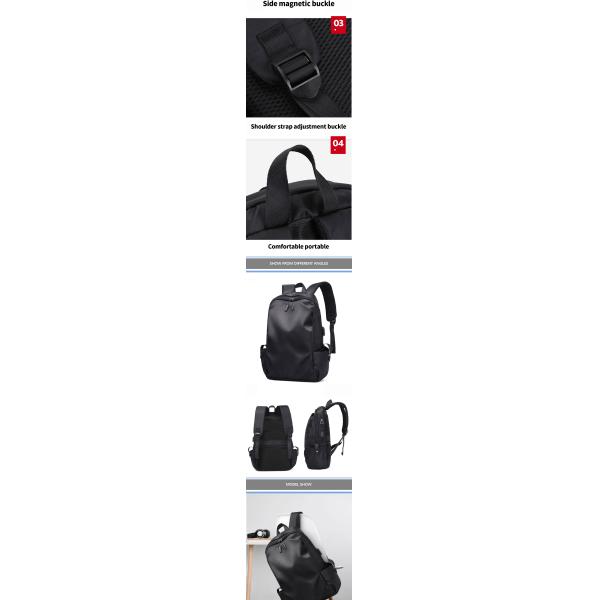 OEM Logo Sac à dos de voyage léger Sac à ordinateur portable étanche à l'eau anti-vol Avec USB