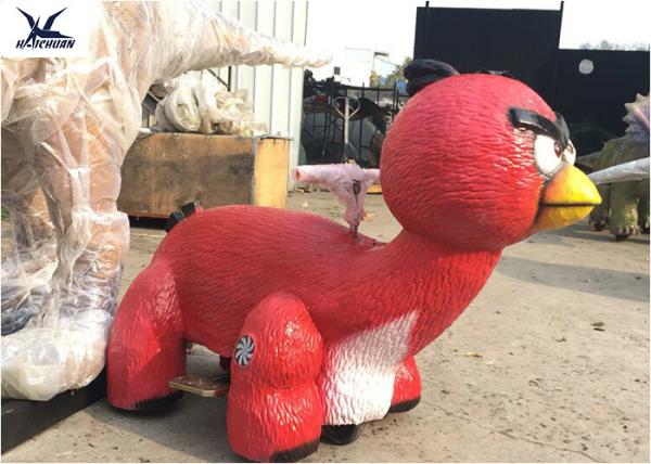 Lovely Self Propelled Animal Scooter For Children , Shopping Centre Kids Rides Toy