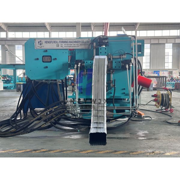 New Design Round Downpipe Roll Forming Machine With PLC Control And 16 Stations