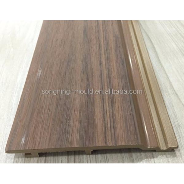 Outdoor Anti-UV Waterproof Plastic Wood Floor with Brushing Finish