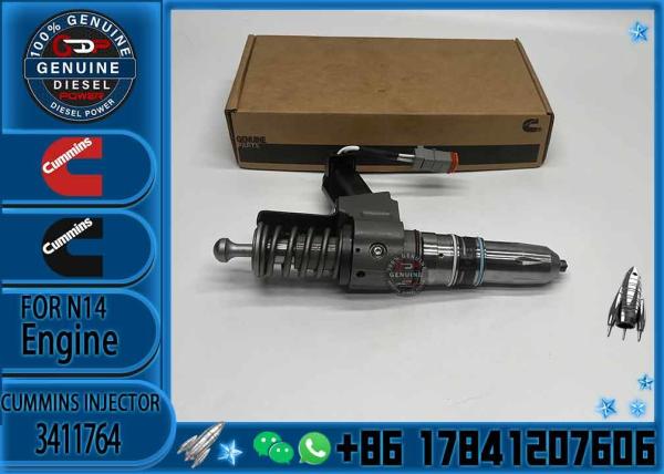 Used Cummins N14 Engine Spare Parts Common Rail Injector 3411764 3411767 Diesel Engine Machinery Repair Shops 6 Months W