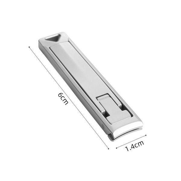 Focstar Ultra Slim Wide Jaw Nail Clipper Foldable Thick Toenail Cutter for Fingers